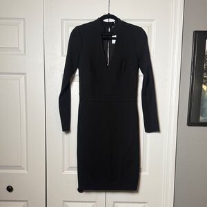 Adelyn Rae Black Long Sleeve Dress